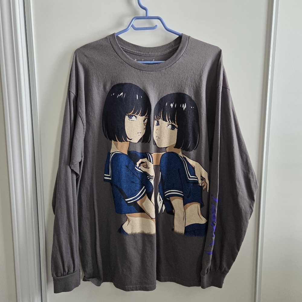 Animebae Graphic Long Sleeve Shirt